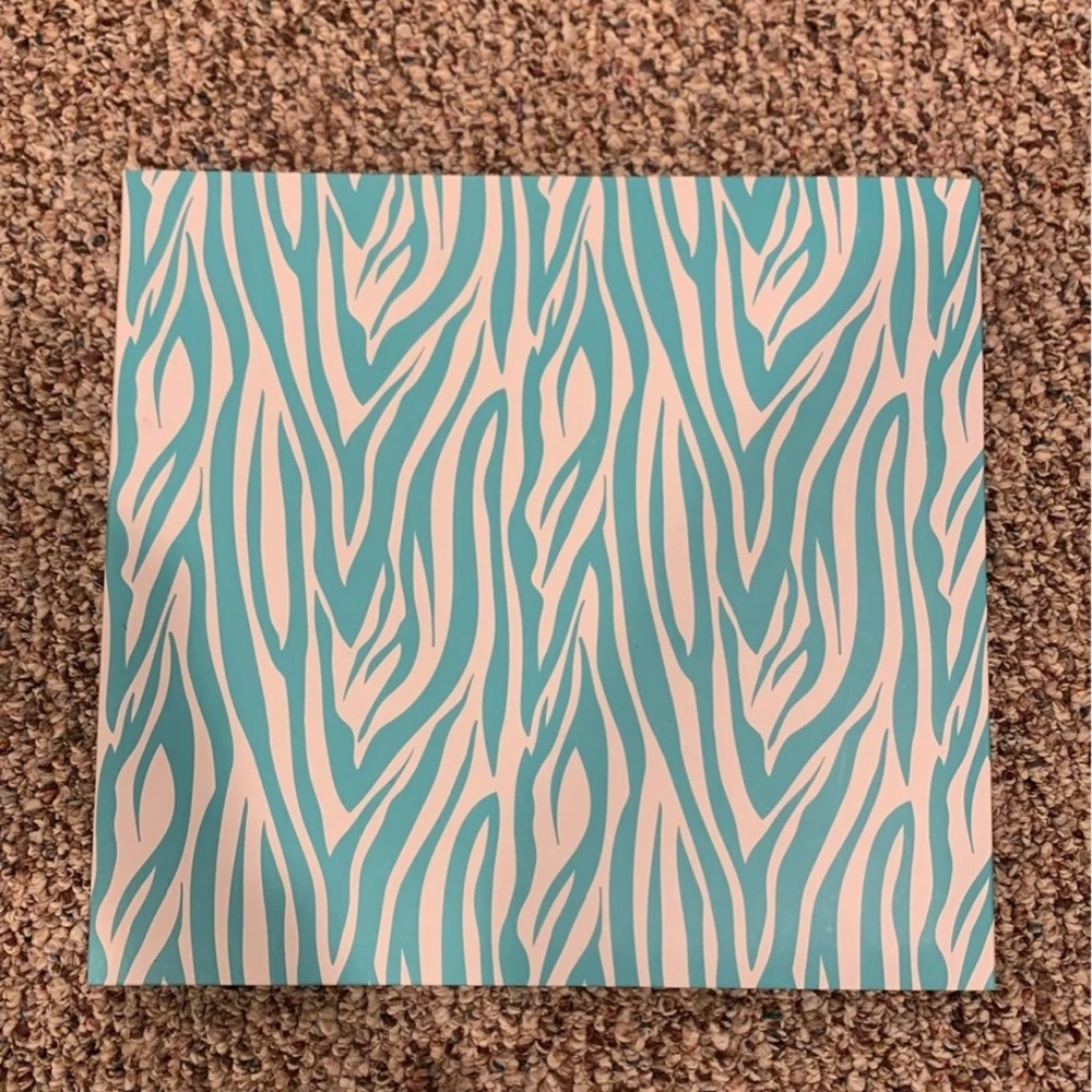 Blue zebra scrapbook (10 clear pages)